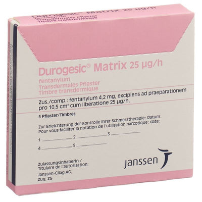 DUROGESIC Matrixpfl 25 mcg/h 5 Stk