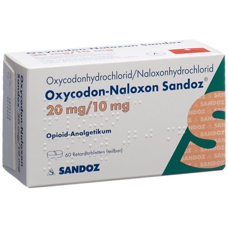 OXYCODON-NALOXON Sandoz 20 mg/10 mg 60 Stk